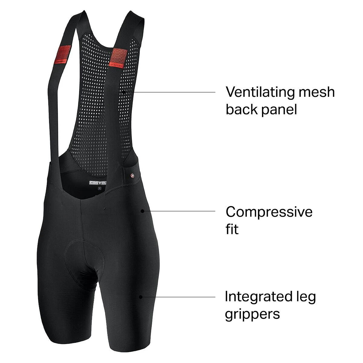 Castelli Premio Black Bibshort Women's 4 Castelli Premio Black Bibshort Women's - Image 2