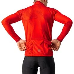 Castelli Pericolo Full Zip Jersey Men's -Castelli Fashion Shop RED D2