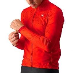 Castelli Pericolo Full Zip Jersey Men's -Castelli Fashion Shop RED D3