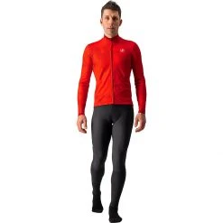 Castelli Pericolo Full Zip Jersey Men's -Castelli Fashion Shop RED D4