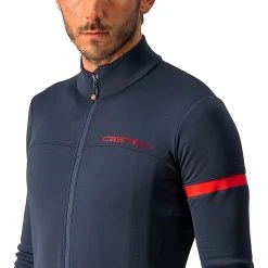 Castelli Fondo Full Zip Long Sleeve Jersey Men's -Castelli Fashion Shop SABLRERE D3
