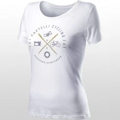 Castelli Sarta T Shirt Women's -Castelli Fashion Shop WHI D2 1